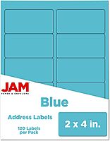 JAM PAPER Mailing Address Labels - Self-Adhesive Rectangular