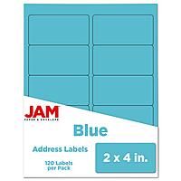 JAM PAPER Mailing Address Labels - Self-Adhesive Rectangular