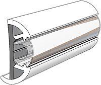 TACO Marine V11-9990WCM80-2 SuproFlex Rub Rail Kit - 80' x 2" x 29/32", Frosty White