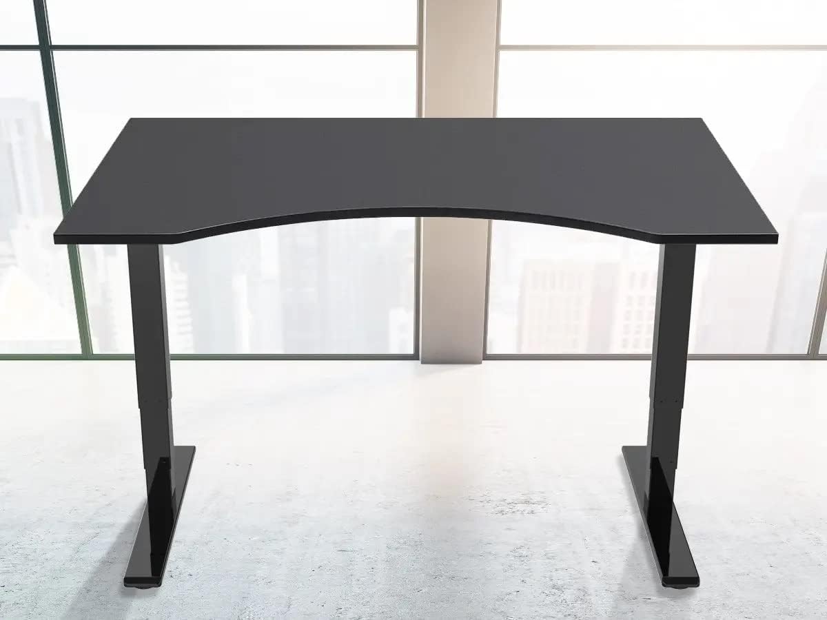 Monoprice Electric Dual Motor 3-Stage Height Adjustable Sit-Stand Desk Frame V2, 220 lbs Weight Load Capacity, Ergonomic