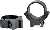 WARNE Maxima Scope Optic Rings - Fixed Matte Black