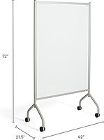 SAFCO Impromptu Full Whiteboard Screen Double-Sided Magnetic Mobile Dry Erase Board