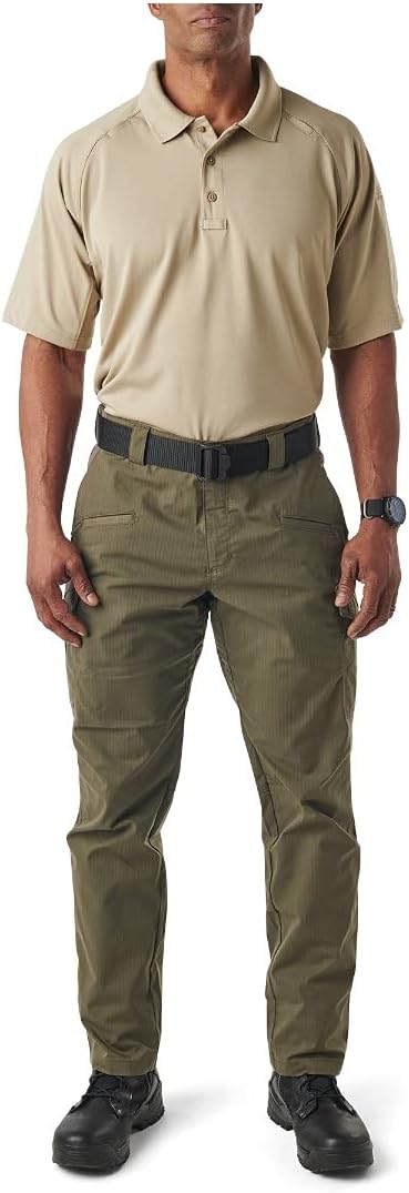 5.11 Tactical Men's Performance Short Sleeve Polo, 100% Polyester, Moisture Wicking, Style 71049