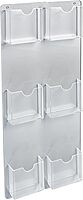 Azar Displays Wall-Mount Brochure Holders, Acrylic, Pack of 2