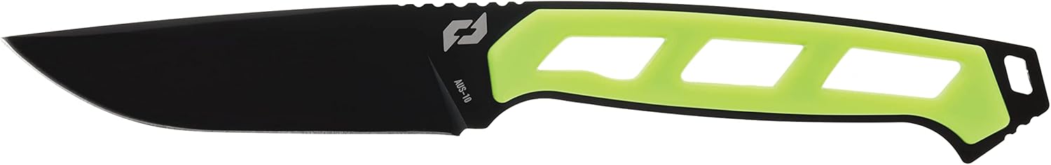 Schrade Delta Class Isolate Drop Point Fixed Blade 8.5in with 4in AUS-10 Steel and Non-Slip Grip for Hunting