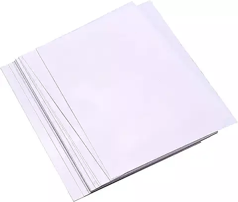20 Piezas de película retráctil, Kit de láminas de plástico termoencogible de 0,2 mm, película retráctil Pintada a Mano para Bricolaje, Papel para Manualidades, Pendientes, Colgantes