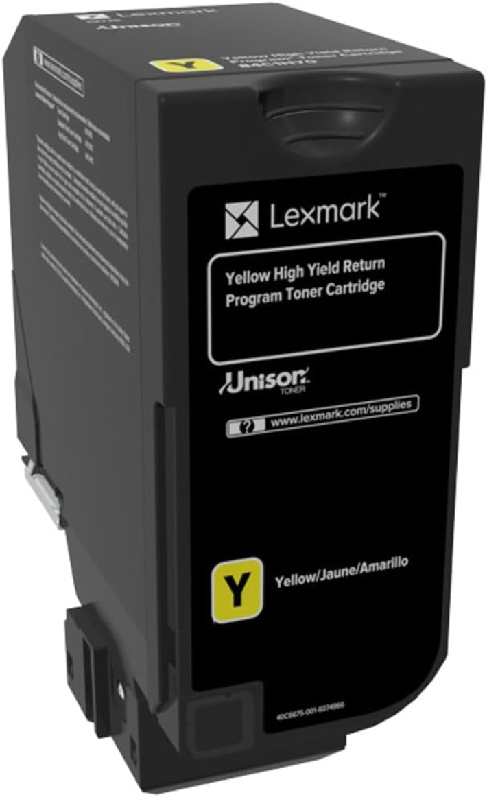 Lexmark 84C1HY0 CX725 Yellow High Yield Return Program Cartridge Toner