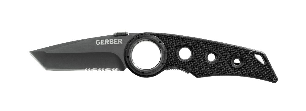Gerber Remix Tactical 3.0" Folder, Black Tanto Combo Blade