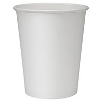 Genuine Joe GJO19045PK Polyurethane-Lined Single-Wall Disposable Hot Cup, 8-Ounce Capacity, White (Pack of 50)