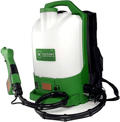 Victory Innovations Cordless Electrostatic Backpack Sprayer Machine for disinfectants, sanitizer, Cleaning,Green,VP300ES