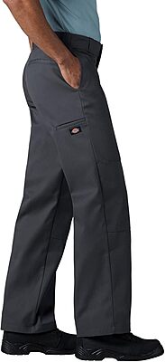 DICKIES Men's Loose Fit Double Knee Work Pants – Durable Twill Utility Trousers