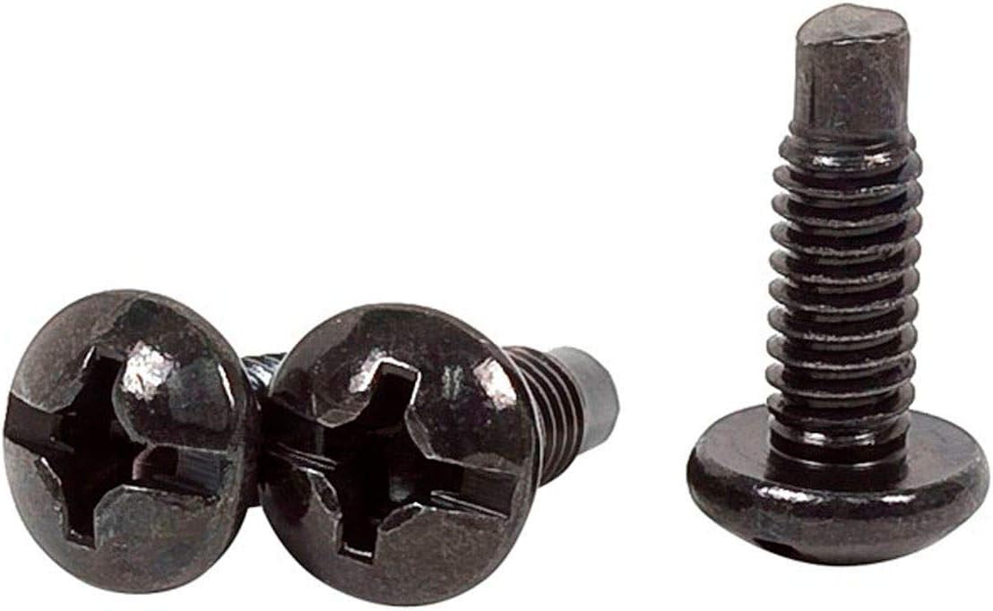 Monoprice 12/24 Screw for Rack, 50 Piece, Carbon Steel, 19mm, Black