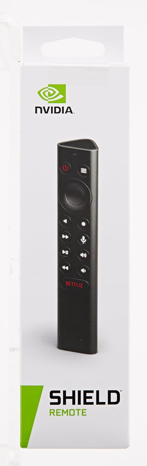 NVIDIA SHIELD Remote; Voice Search, Motion-Activated, Backlit Buttons, Customizable Menu Buttons