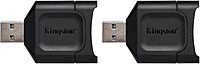 Kingston MobileLite Plus USB 3.2 SDHC/SDXC UHS-II Card Reader (MLP) (Pack of 2)