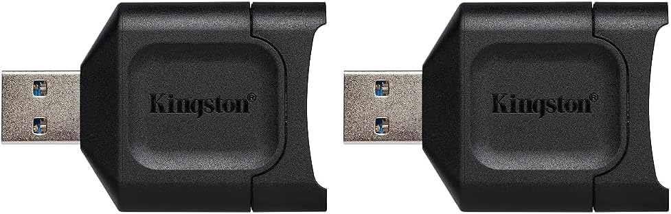 Kingston MobileLite Plus USB 3.2 SDHC/SDXC UHS-II Card Reader (MLP) (Pack of 2)