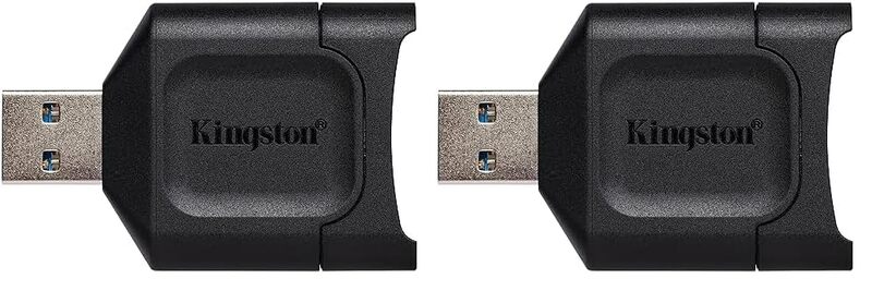 Kingston MobileLite Plus USB 3.2 SDHC/SDXC UHS-II Card Reader (MLP) (Pack of 2)