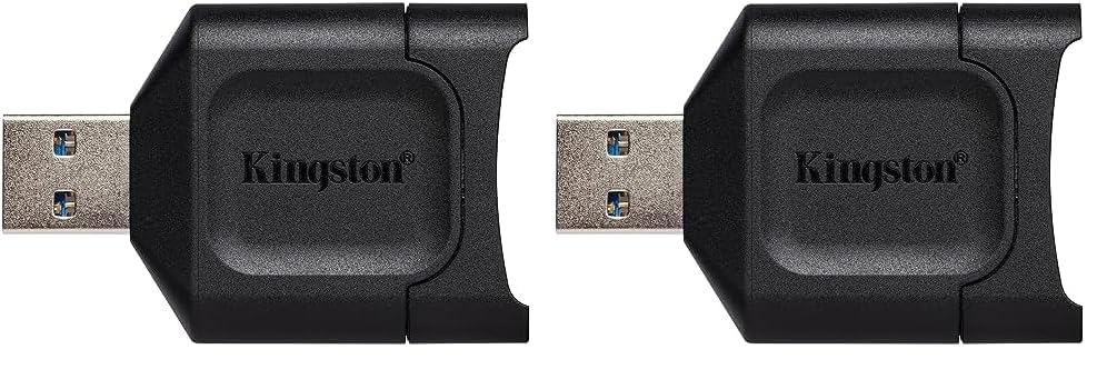 Kingston MobileLite Plus USB 3.2 SDHC/SDXC UHS-II Card Reader (MLP) (Pack of 2)
