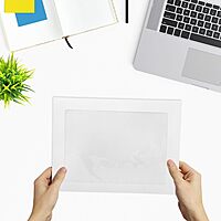 LUX 9 x 12 Full-Face Window Envelopes, 28 lb Bright White