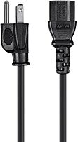 Monoprice Power Cord Cable NEMA 5-15P to IEC C13 - Black
