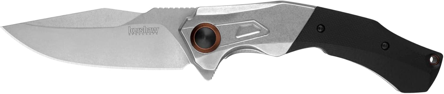 Kershaw Payout Folding Pocket Knife, 3.5 Inch Blade with SpeedSafe Assisted Opening, Frame Lock (2075), Steel