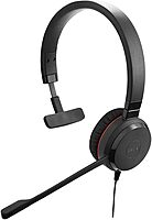 Jabra Evolve 20 SE Mono Headset – Microsoft Certified - USB-A Controller - Black