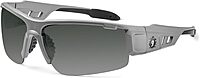 Ergodyne Skullerz Dagr Polarized Safety Sunglasses- Matte Gray Frame, Smoke Lens