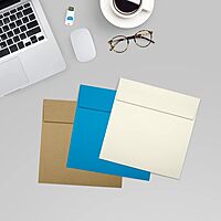 LUX #10 Invoice Envelopes, Double-Window, Peel & Press Closure, White, Pack Of 500