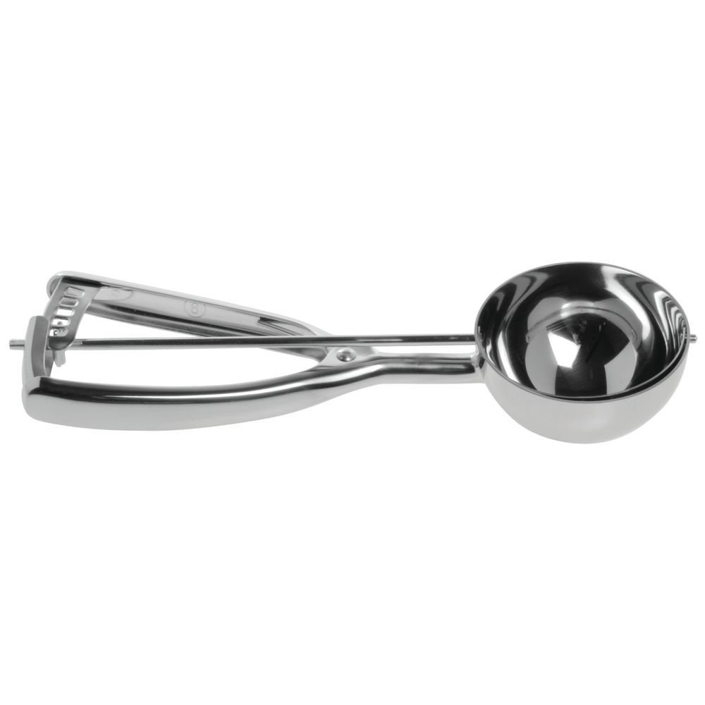 The Vollrath Company 4 Ounce Size 8 Stainless Steel Round Squeeze Disher (13-0631)
