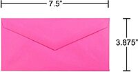 JAM PAPER Colored Envelopes - Ultra Fuchsia Hot Pink