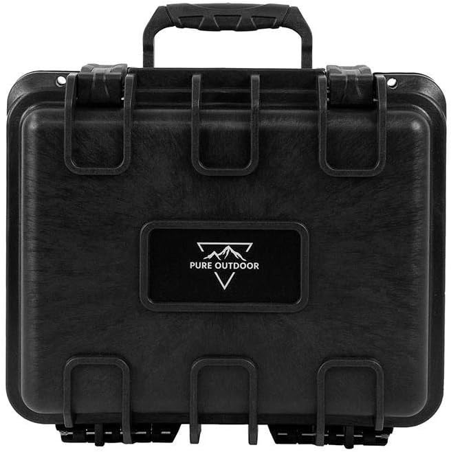 Monoprice Weatherproof/Shockproof Hard Case - Black Ip67 Level Dust and Water Protection Up to 1 Meter Depth