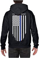 THIN LINE TACTICAL Thin Blue Line Flag Hoodie Sweatshirt