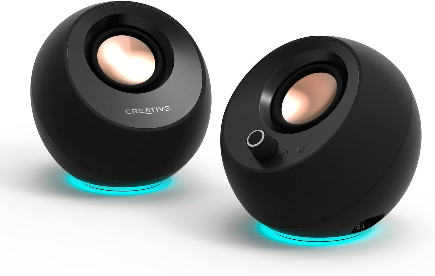 CREATIVE Pebble Pro 2.0 USB-C Computer Speakers with Bluetooth 5.3 and Customizable RGB Lighting