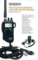 Uniden PRO538HHFM, “2 in 1” Dual Handheld/Mobile Emergency CB Radio with New FM Mode, Full 40 Channels, NOAA Weather Alerts