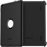 OtterBox Defender Series Case for iPad 7th, 8th & 9th Gen (10.2" Display - 2019, 2020 & 2021 Version) - Black, Rugged