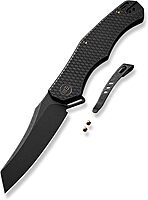 WE Kyle Lamb WE22010G-1 Black Titanium Handle with Diamond Pattern On Presentation Handle