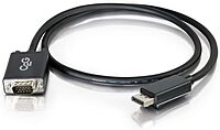 C2G Display Port Cable, Display Port to VGA, Male to Male, Black, 3 Feet (0.91 Meters), Cables to Go 54331 - TAA Compliant