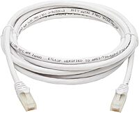 Tripp Lite, Safe-IT, Cat6a Ethernet Cable, 10G Certified Snagless, UTP (RJ45 M/M), White, 7 Feet / 2.1 Meters, Limited Life Manufacturer's Warranty (N261AB-007-WH)