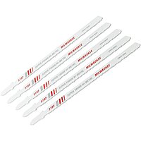 Milwaukee 48-42-5192 5-1/4-Inch, 14 Teeth per Inch, Bi-Metal Jig Saw Blades, 5-Pack