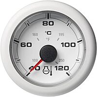 Veratron 52MM (2-1/16") OceanLink Coolant Temperature Gauge - 120°C/250°F - White Dial & Bezel