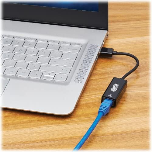 Tripp Lite USB C USB-A to RJ45 Gigabit Ethernet Network Adapter 2xM/F Black