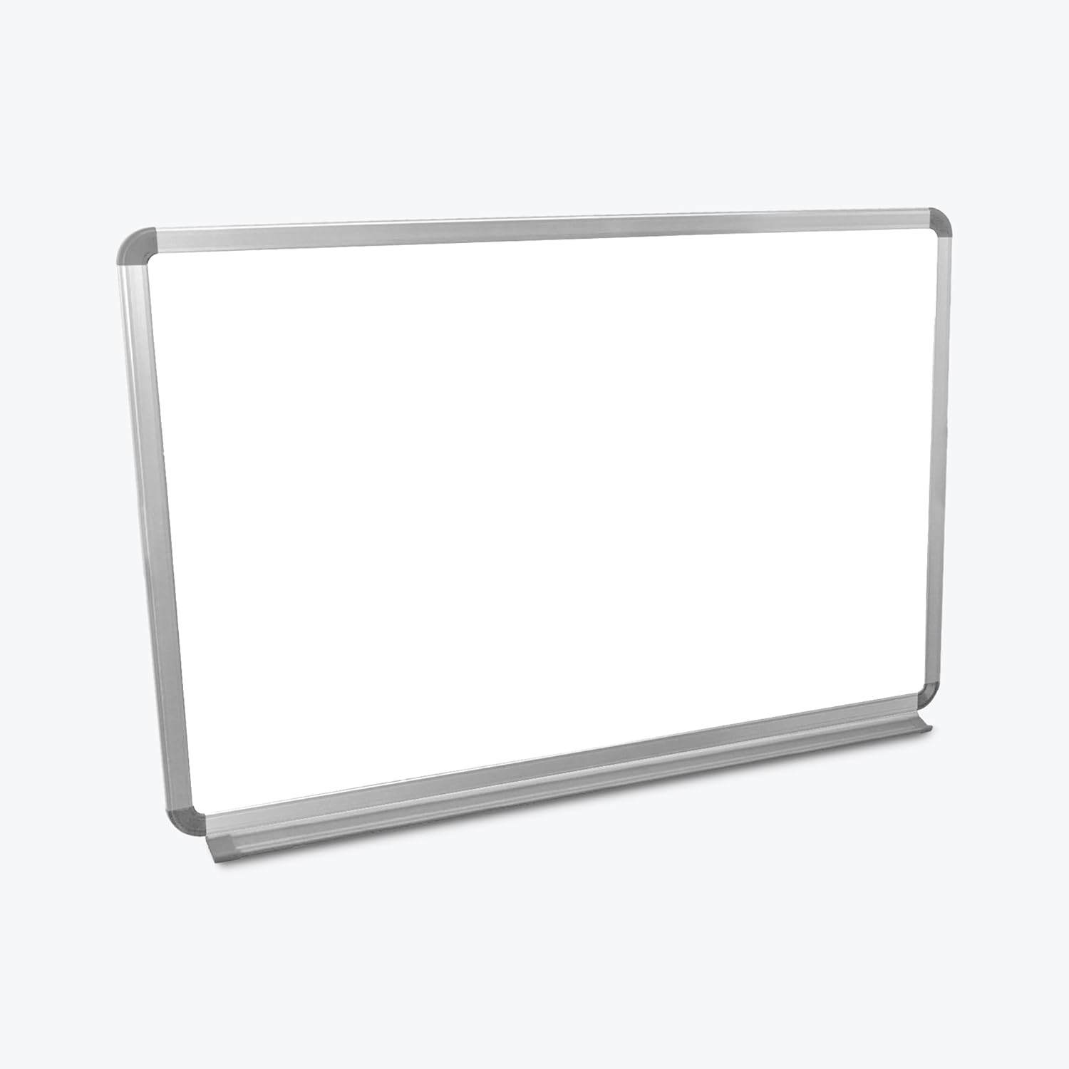 Luxor Home Office School Wall-Mounted Magnetic Dry Erase Whiteboard with Aluminum Frame - 36"W x 24"H