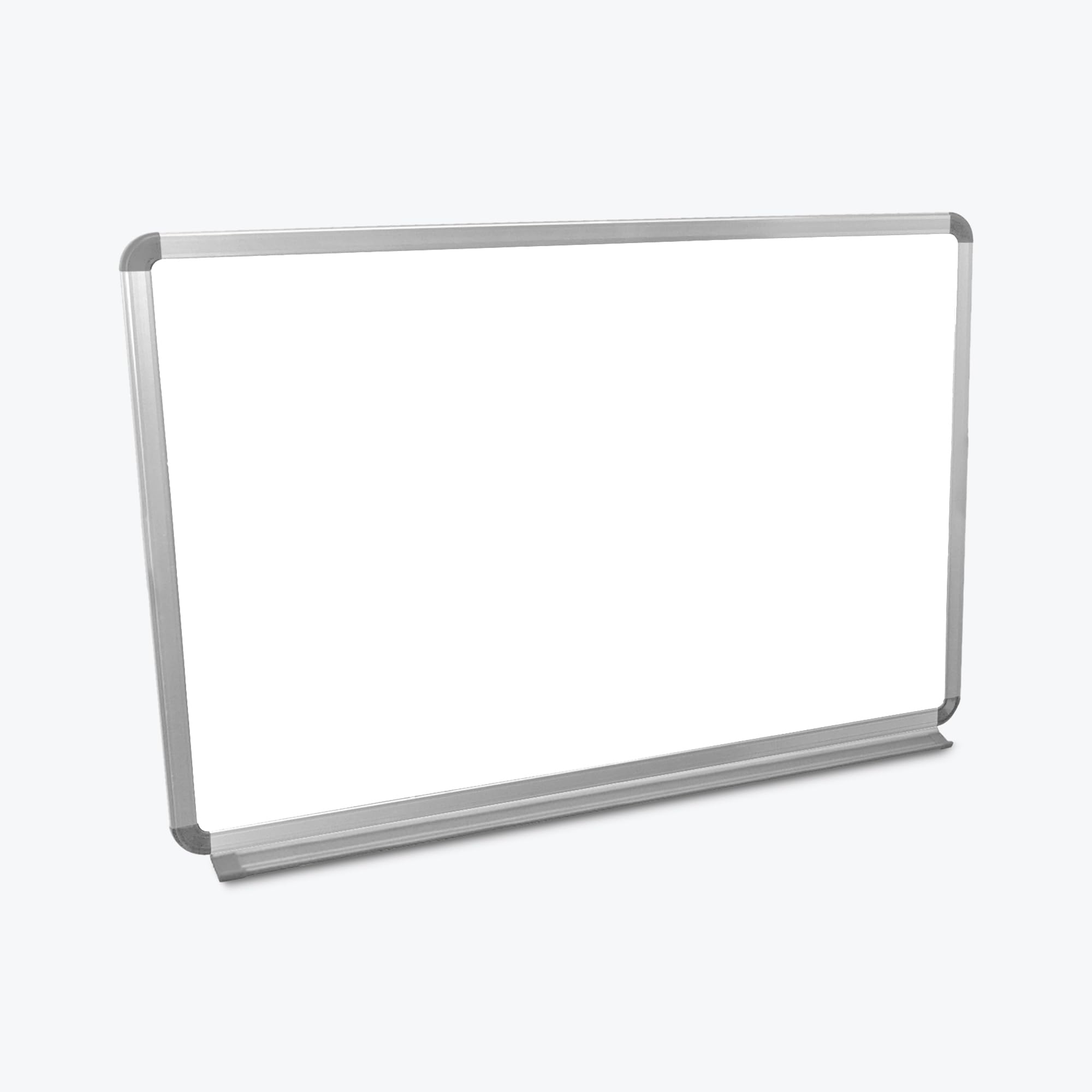 Luxor Home Office School Wall-Mounted Magnetic Dry Erase Whiteboard with Aluminum Frame - 36"W x 24"H