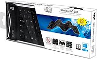 Adesso SlimTouch 232 Antimicrobial Waterproof Flexible Keyboard for Windows 8/7/Vista/XP/2000 (AKB-232UB), black