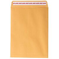 JAM PAPER Open End Catalog Envelopes with Peel & Seal - Brown Kraft Manila