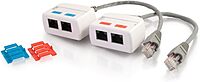 C2G RJ45 Network Combiner Kit - Audio Line In - White