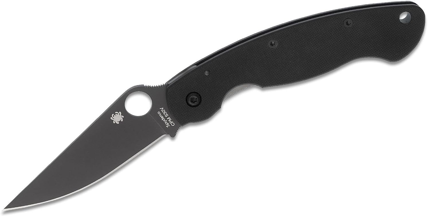 SPYDERCO Military Model Signature USA-Made Folding Tactical/Hunting Knife