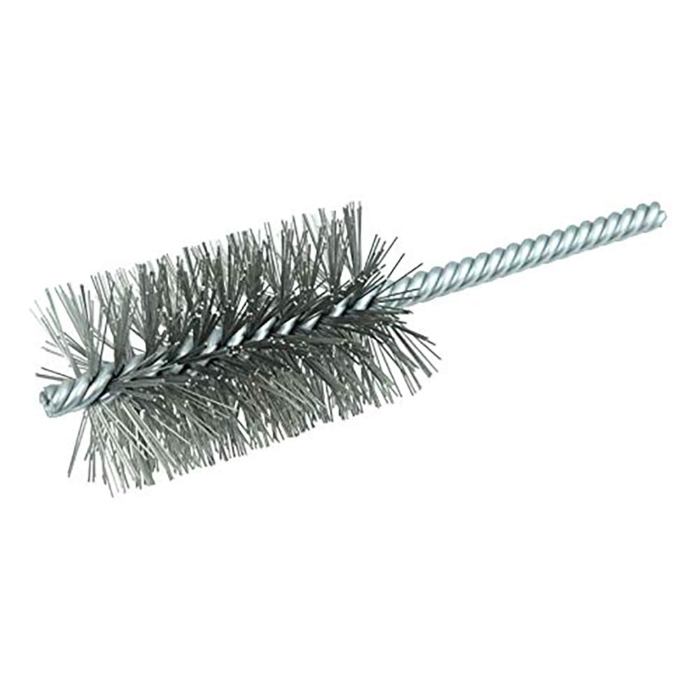 Weiler 21413 1-1/2" Power Tube Brush, .014" Stainless Steel Fill, 2-1/2" Brush Length, Made in The USA (Pack of 10)