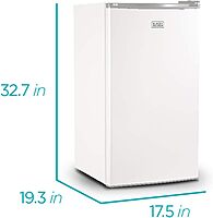 BLACK+DECKER Compact Refrigerator Energy Star Single Door Mini Fridge with Freezer