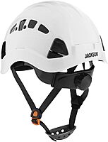 Jackson Safety CH300 & CH400V Climbing-Style Hard Hats – Vented & Non-Vented, Flip-Up Visor, ANSI Z89.1, OSHA Compliant