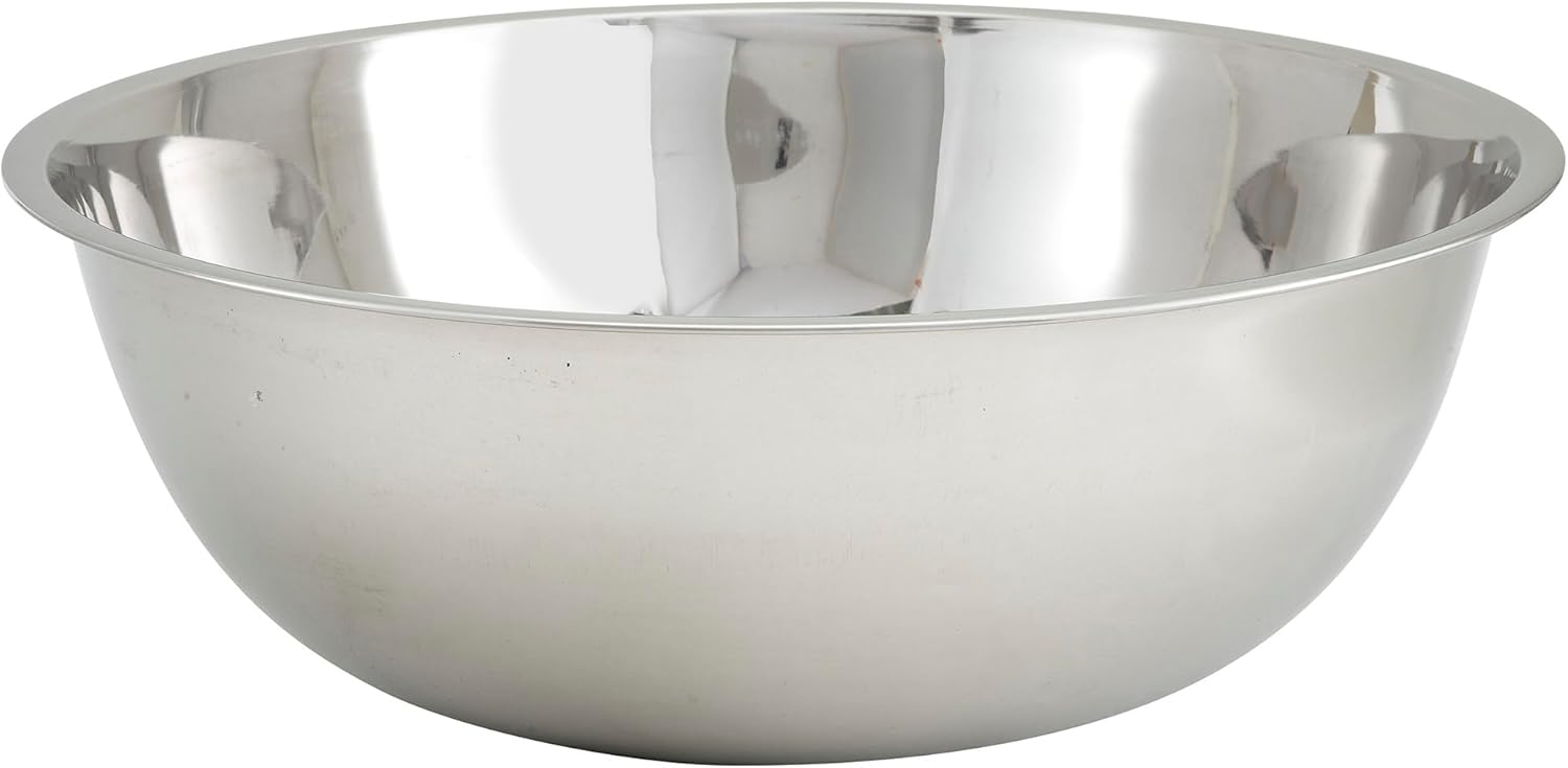 Winco 20 Quart Stainless Steel Mixing Bowl for Commercial Use
